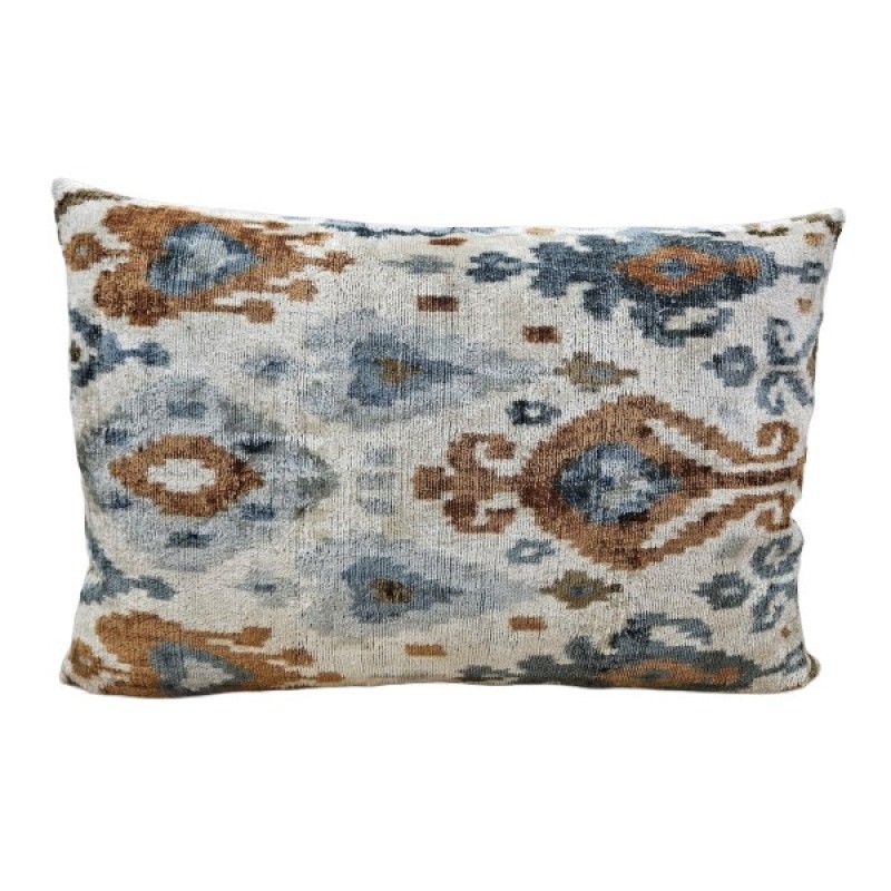 VELVET IKAT PILLOW COVER MIX PATCH Q7 VELVET IKAT PILLOW COVER MIX PATCH Q7